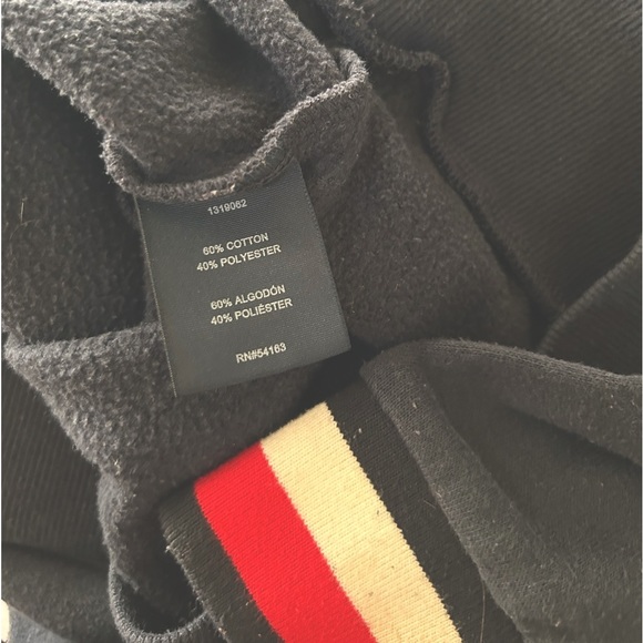 The Tommy Crew Neck Crop Pullover Vintage Orig Signature Cuff Tommy Hilfiger - Picture 13 of 14